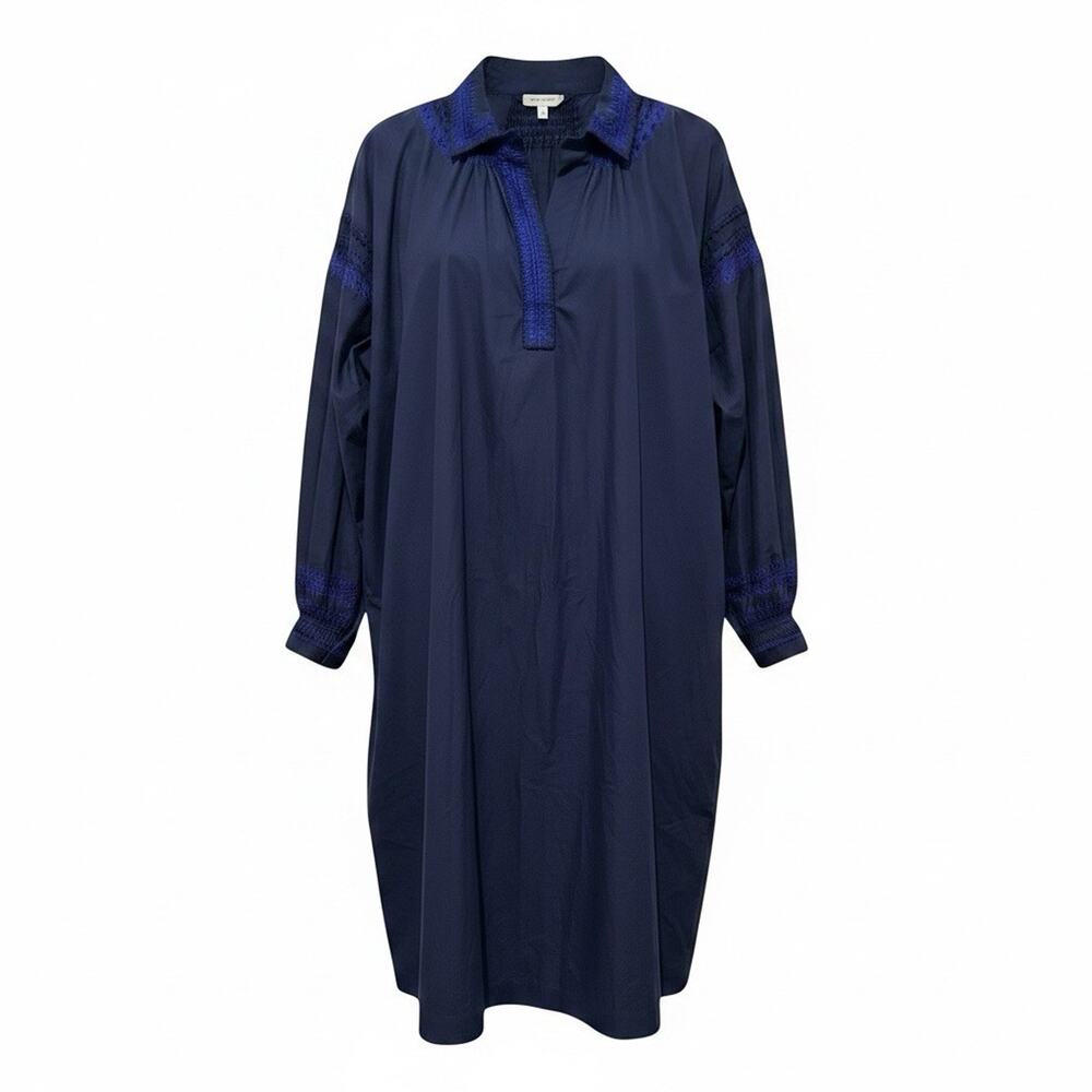 Dries Van Noten embroidered kaftan shirt dress ethnic-inspired embroidery Sz40=M